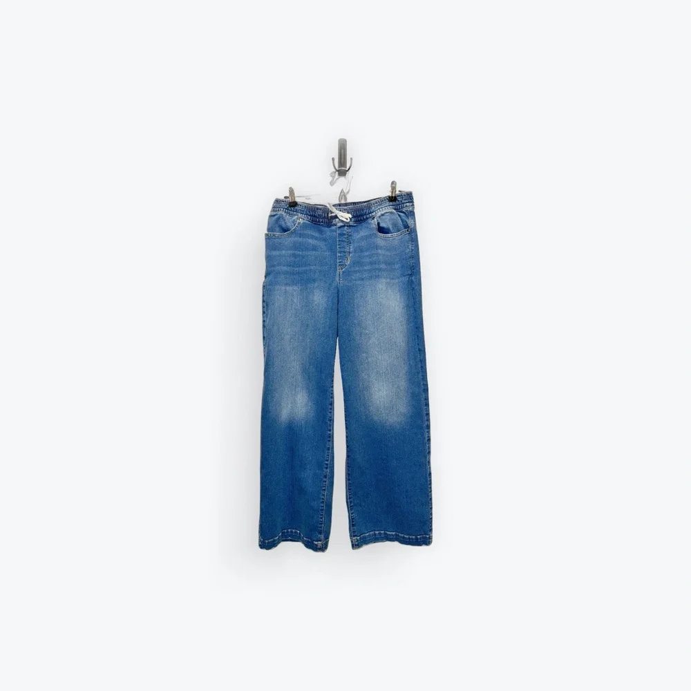 Lane Bryant Women's Blue Wide Leg Jeans - Picture 3 of 9